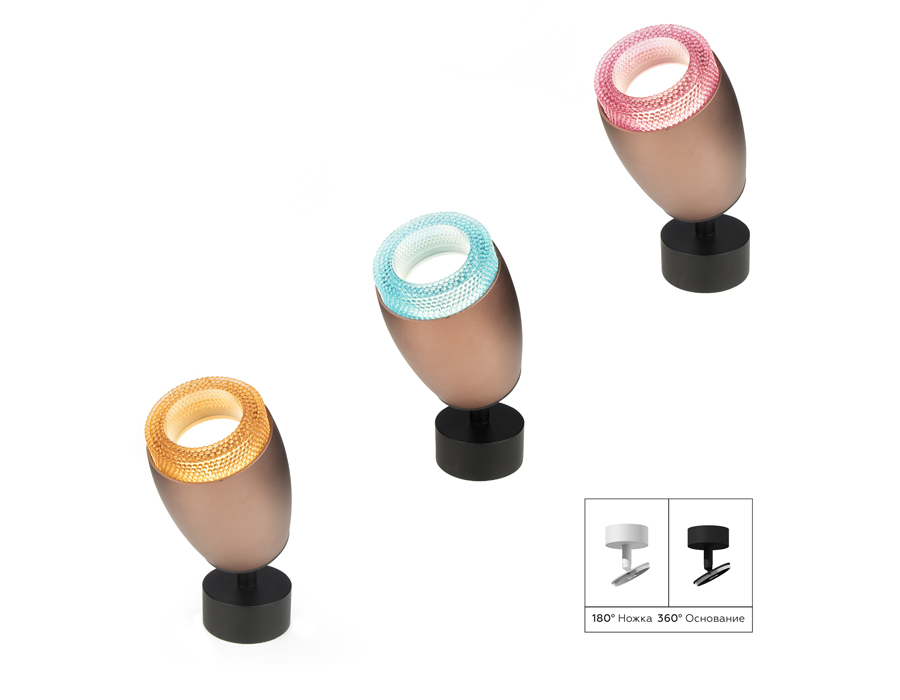 Насадка передняя для корпуса светильника D70mm N7193 PI розовый D70*H30mm Out25mm MR16 (для корпуса светильника)