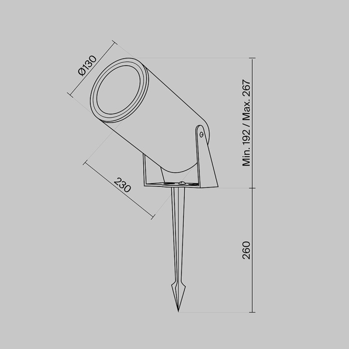 Грунтовый светильник Maytoni Bern O050FL-L30W3K (o050fl-l30w3k)