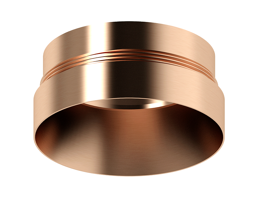 Насадка передняя для корпуса светильника с диаметром отверстия D60mm N6135 PPG золото розовое полированное D60*H25mm Out10mm MR16