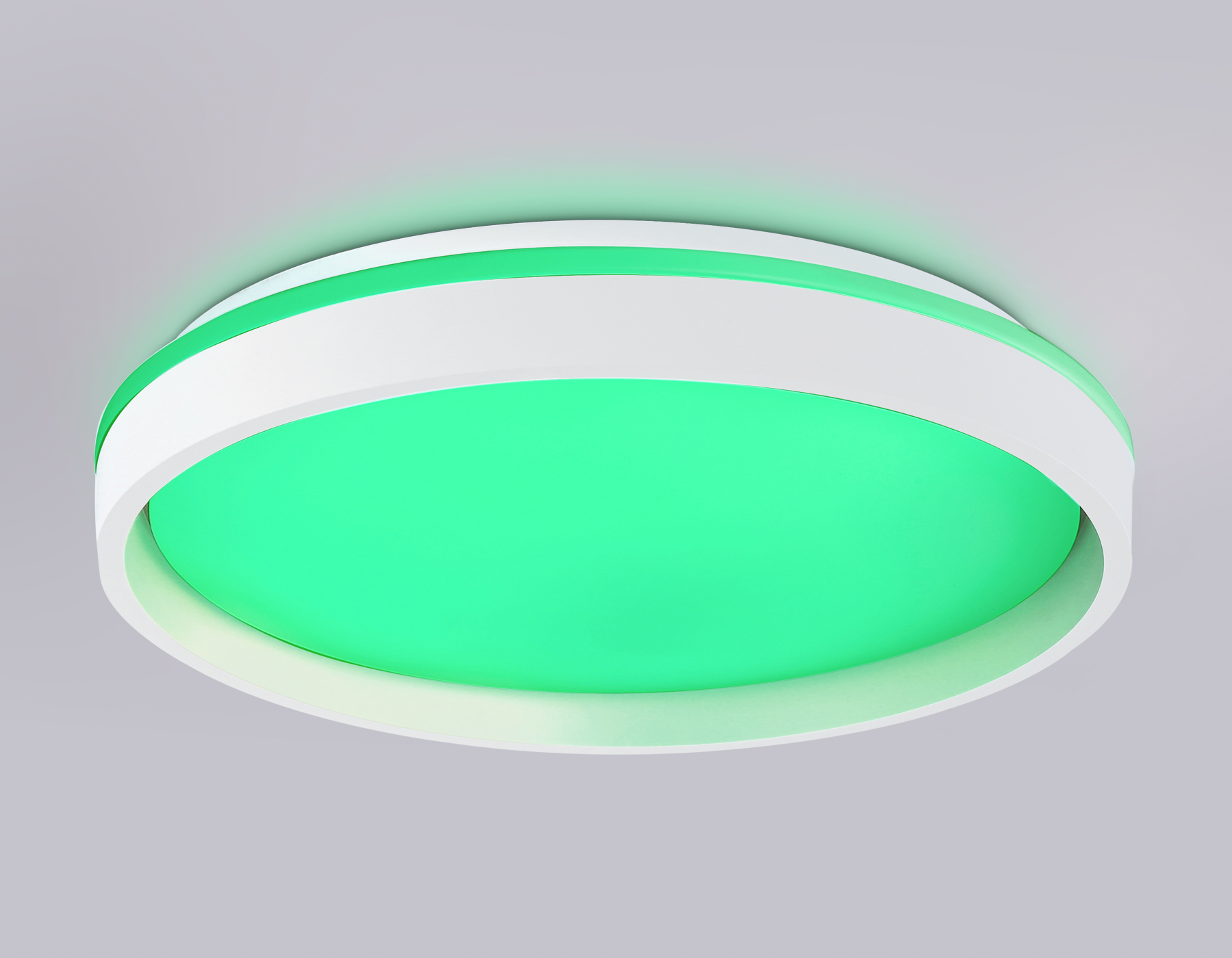 Светодиодный светильник RGB с пультом управления FZ607 WH/GD белый/золото IP20 66W 3000K-6500K+RGB D490*85 (ПДУ ИК)