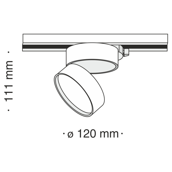 Трековый светильник Onda Unity 4000K 18Вт 120 LED однофазный Maytoni Technical TR007-1-18W3K-W4K (tr007-1-18w3k-w4k)