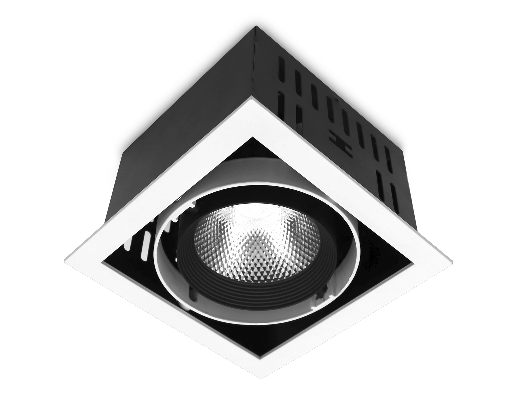 Карданный встраиваемый светодиодный светильник T811 BK/CH 12W 4200K