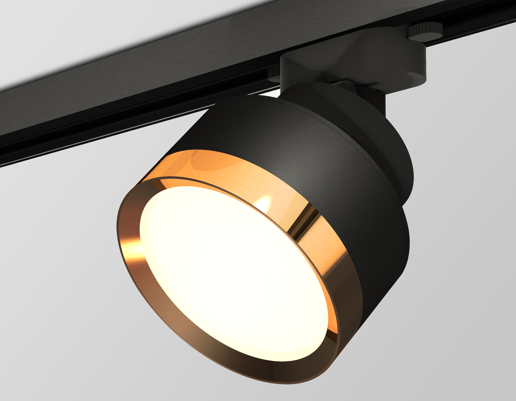 Комплект трекового светильника XT8102004 SBK/PYG черный песок/золото желтое полированное GX53 (A2526, A2106, C8102, N8124)