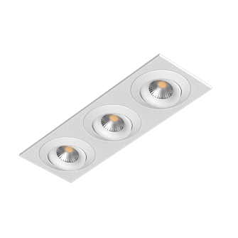 Встраиваемый поворотный светильник под сменную лампу Ledron AO1501005 SQ3 White (2397)