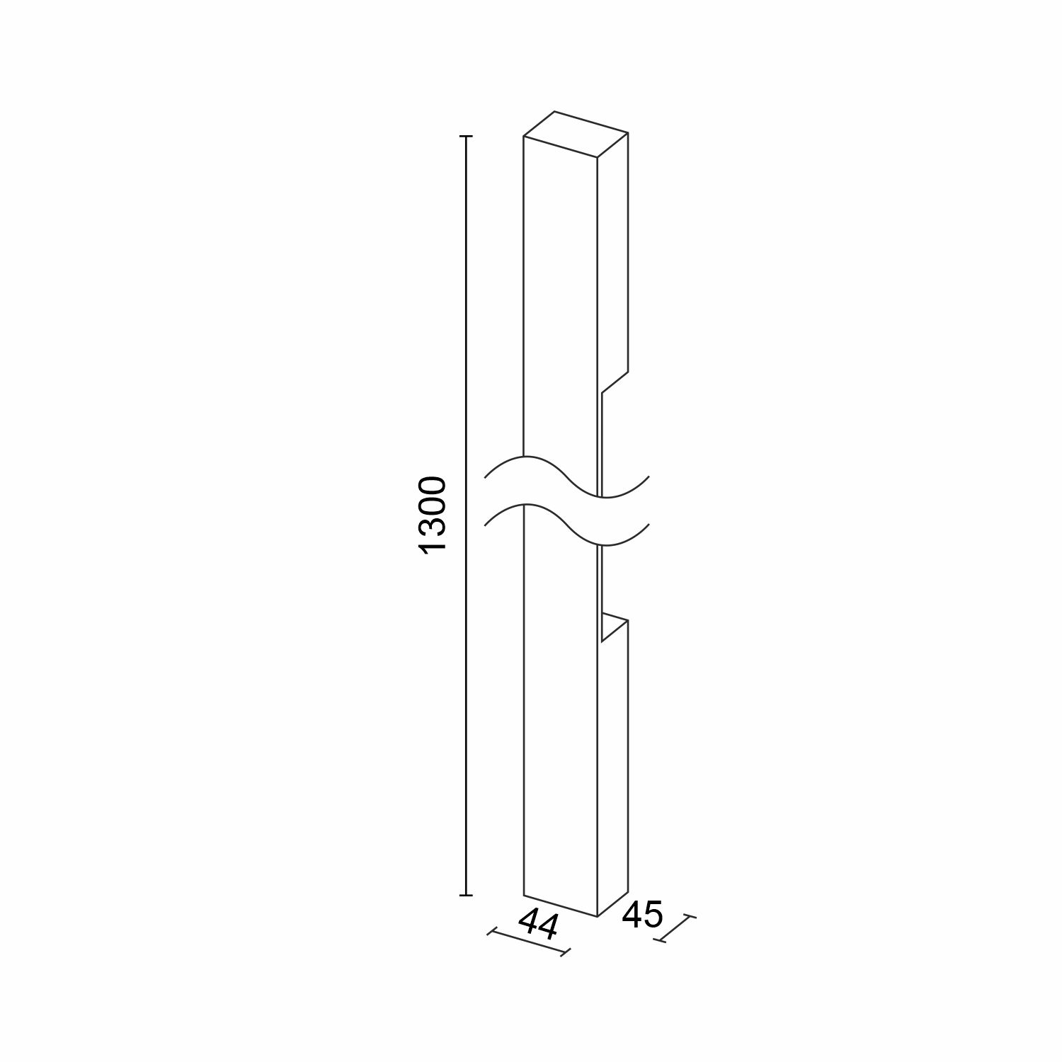 Настенный светодиодный светильник Ledron RAILING 1300 White (3018)