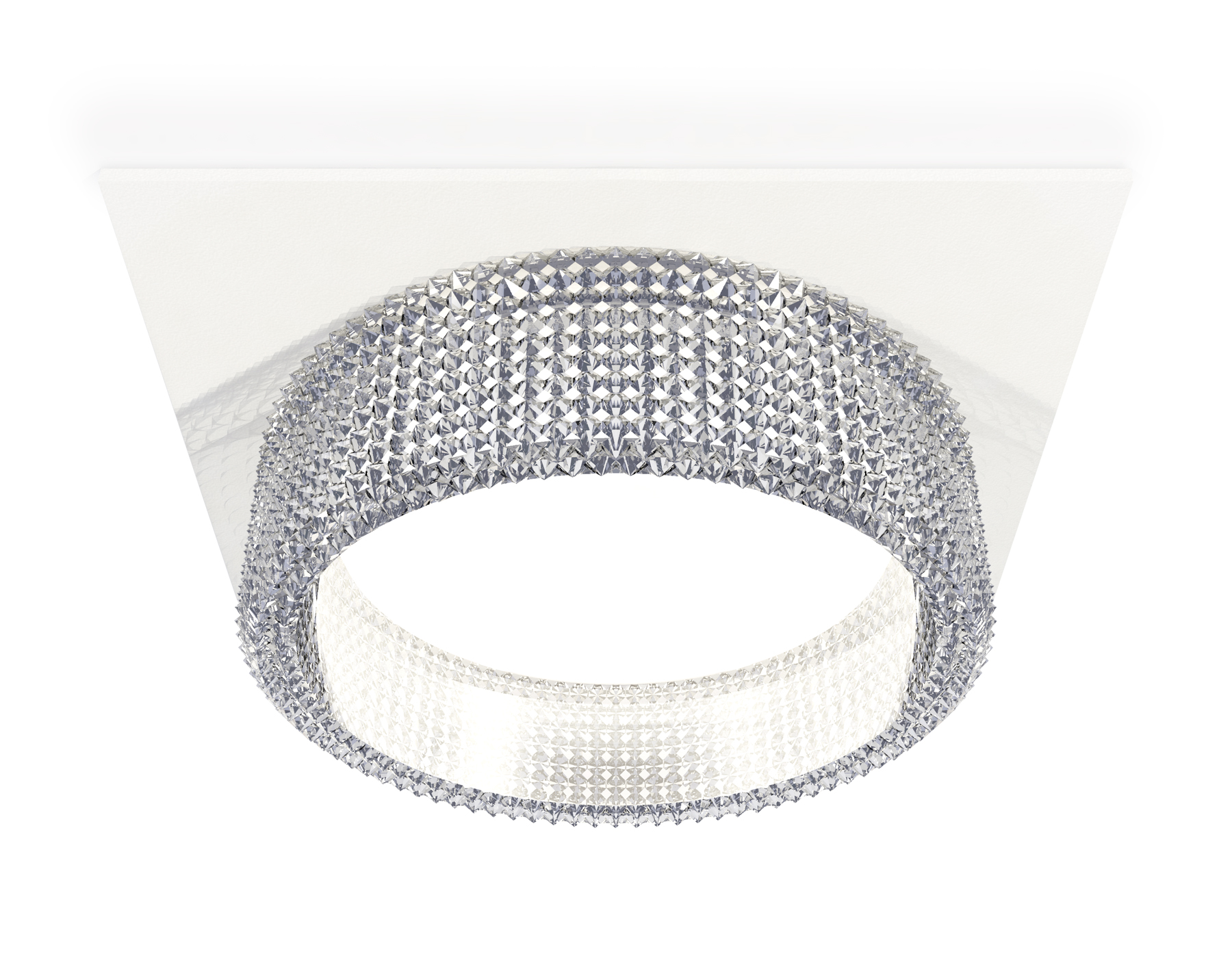 Комплект встраиваемого светильника XC8061030 SWH/CL белый песок/прозрачный GX53 (C8061, N8480)