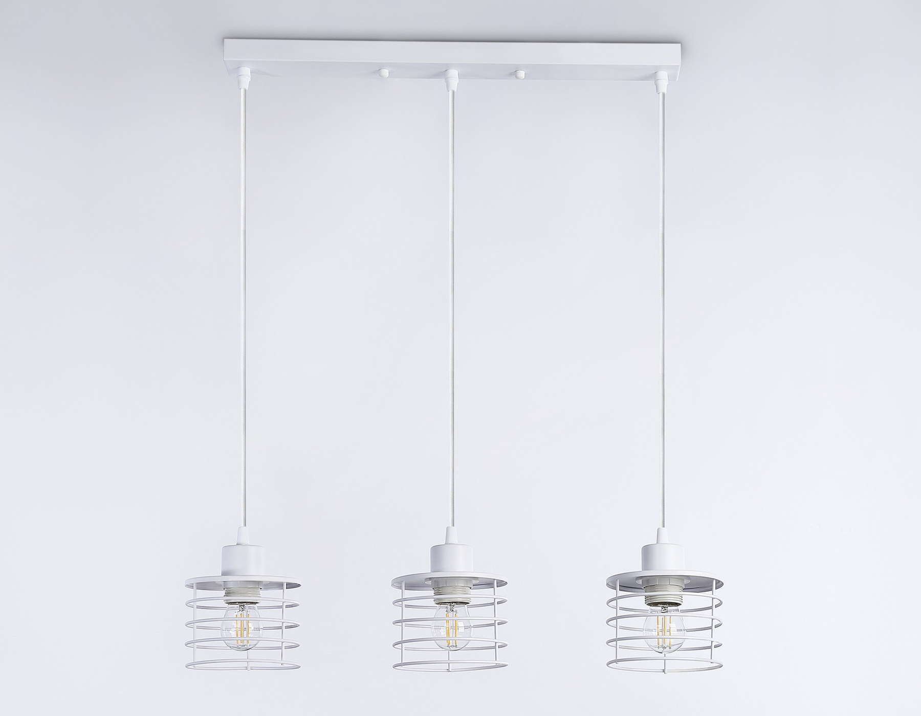 Подвесной светильник в стиле лофт TR8072/3 WH белый E27*3 max 40W 582*120*1040