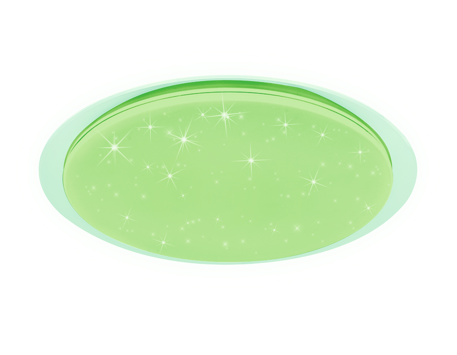 Светодиодный светильник c подсветкой RGB FF470 WH белый 60W D450*70 (ПДУ ИК)