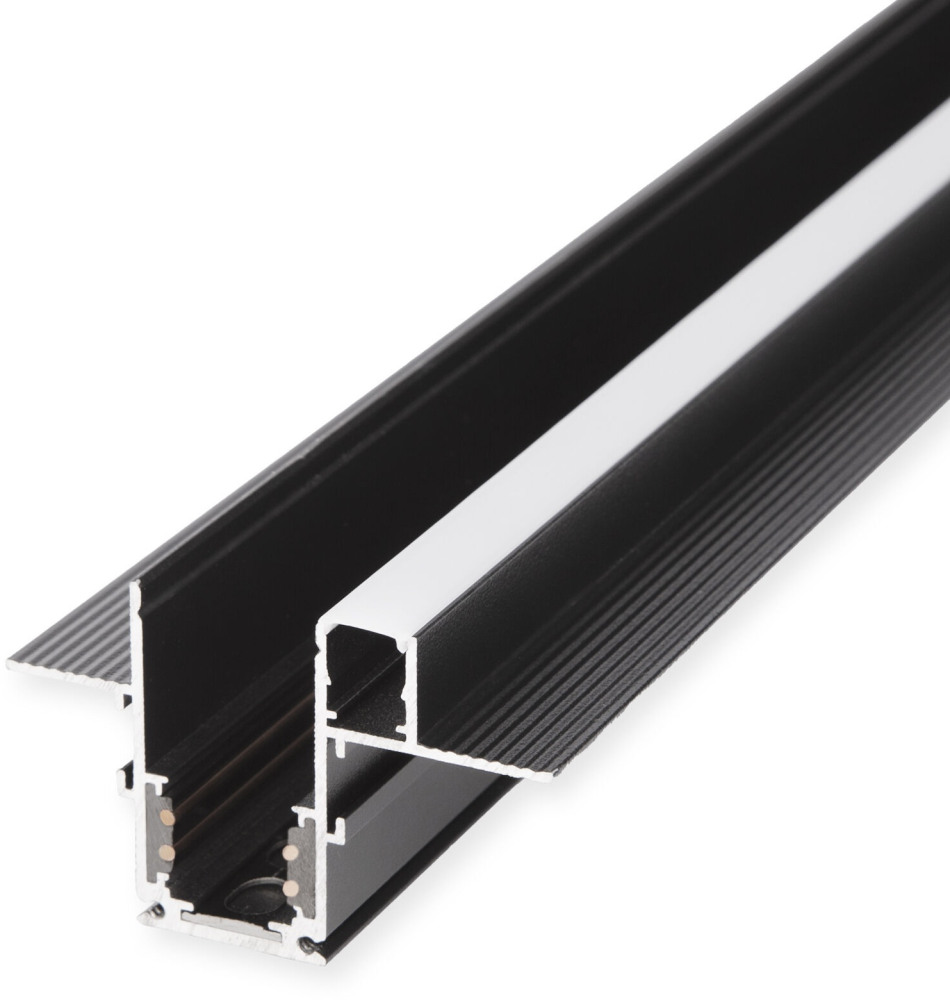 Шинопровод магнитный Elektrostandard Slim Magnetic встраиваемый с местом под светодиодную ленту чрный 2м 8513200 (electrostandart_a063990)