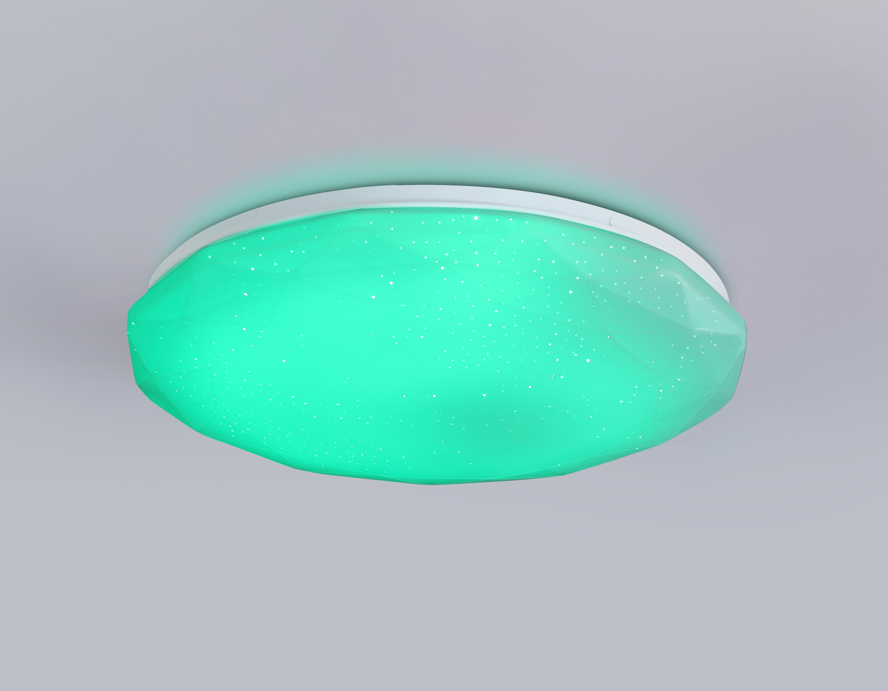 Светодиодный светильник RGB с пультом управления FZ417 WH белый IP20 46W 3000K-6500K+RGB D380*60 (ПДУ ИК)