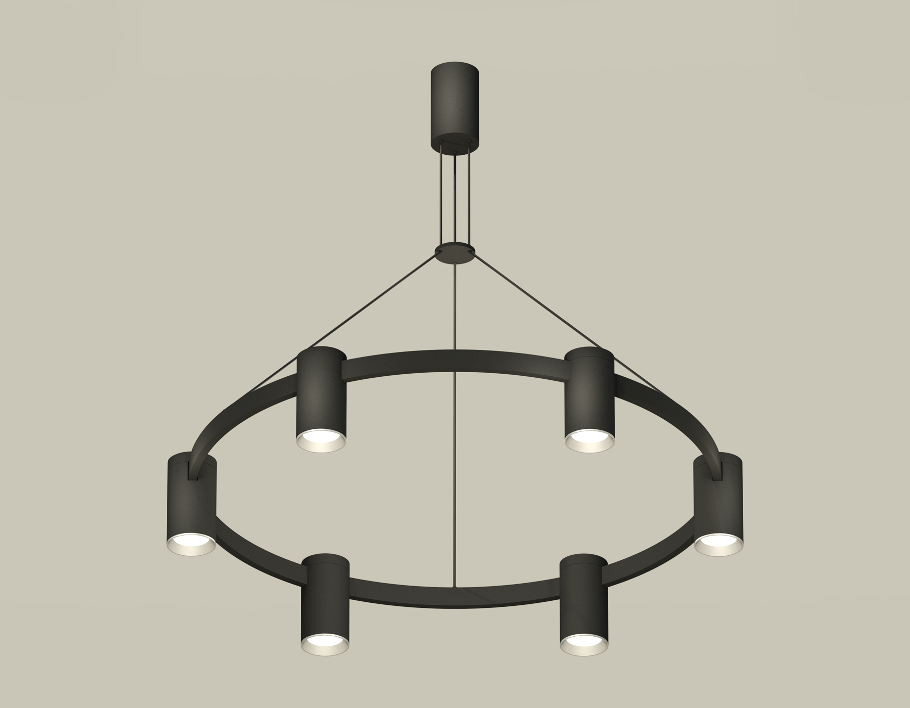 Комплект подвесного светильника XB9022101/6 SBK/PSL черный песок/серебро полированное MR16 GU5.3 (С9022, N6104)