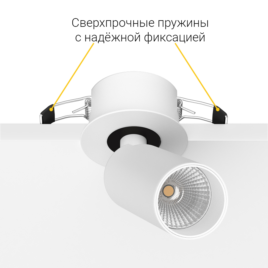 Встраиваемый поворотный светодиодный светильник Ledron SAGITONY R BASIC S40 White (2031)