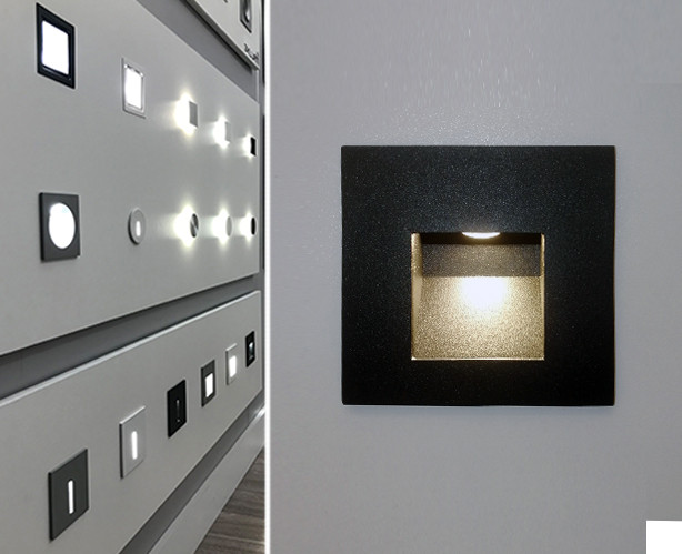 DL 3019 black светильник встраиваемый