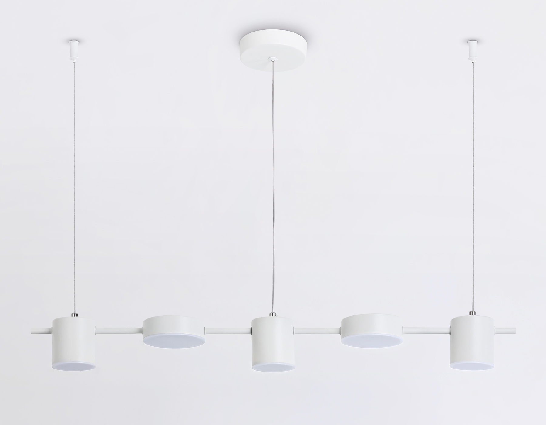 Подвесной светодиодный светильник FL51678/5 WH белый 3000K/4200K/6400K 25W 790*100*1000 (Без ПДУ)