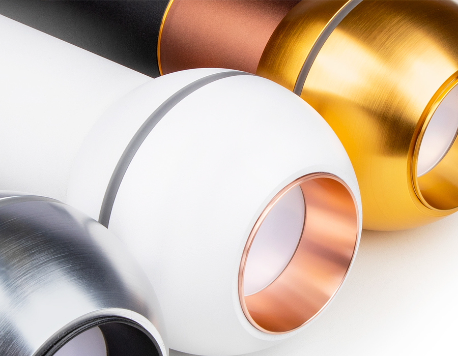 Корпус светильника накладной для насадок D60/70mm с LED подсветкой C1103 SSL серебро песок D100*H80mm MR16 GU5.3 LED 3W 4200K