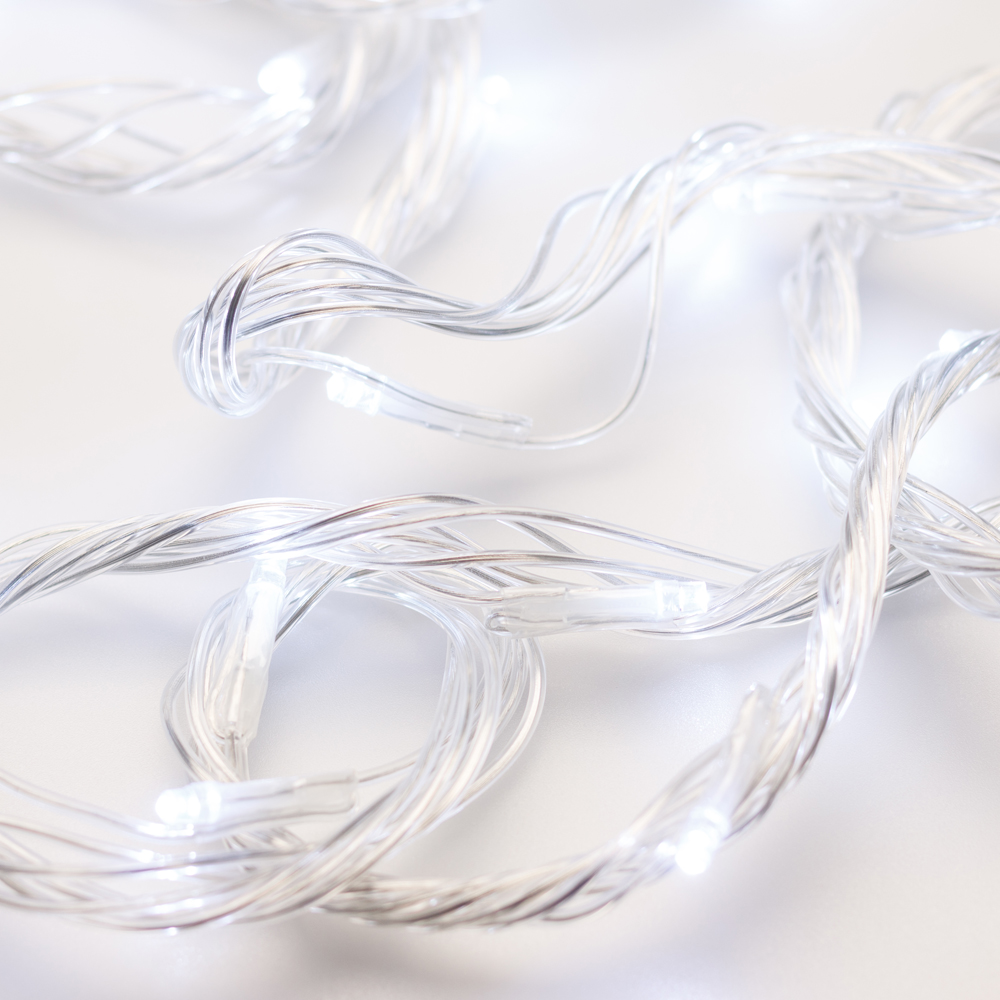 Светодиодная гирлянда ARD-STRING-HOME-10000-CLEAR-99LED-RUN WHITE (230V, 10.5W) (Ardecoled, IP20) 025915