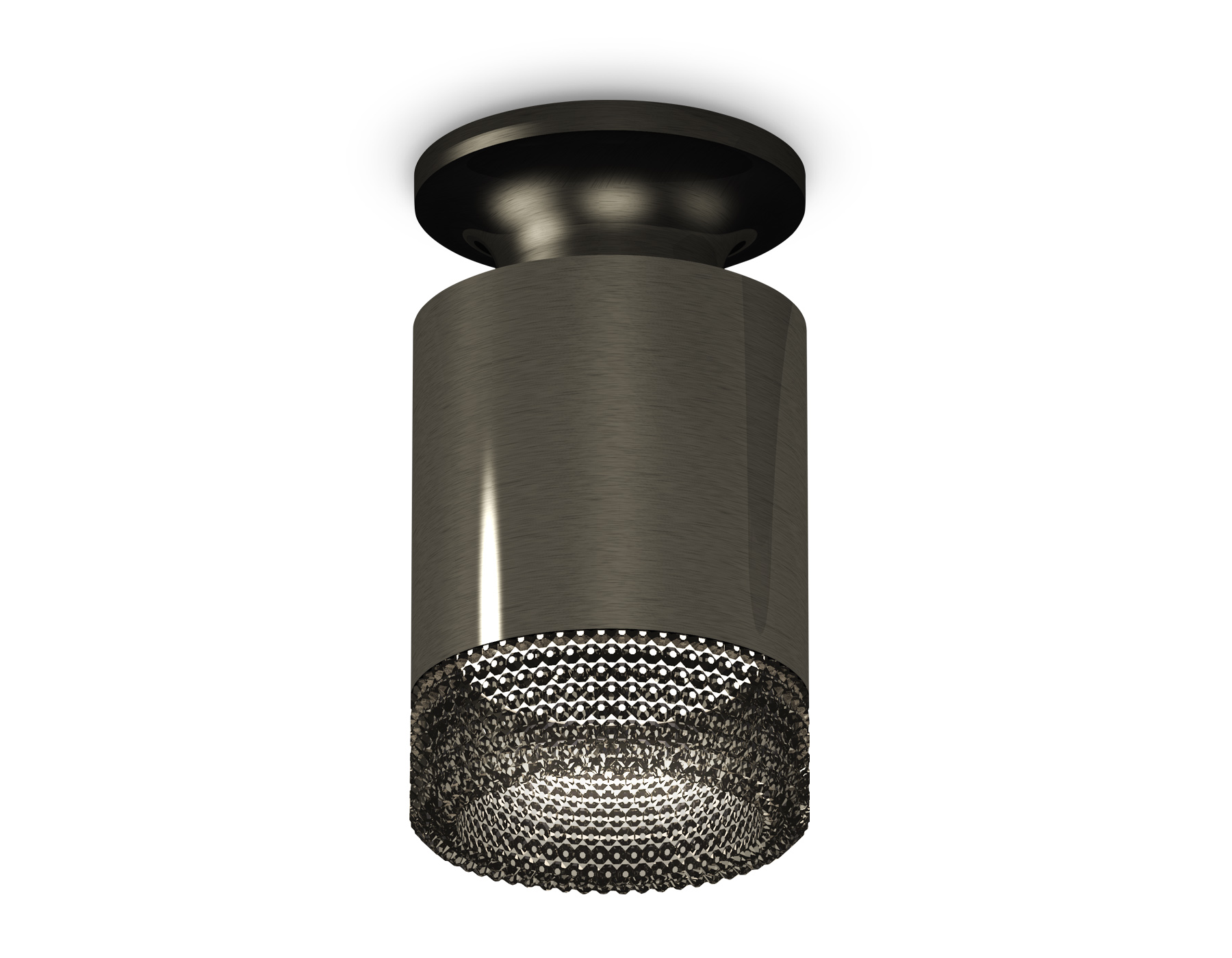 Комплект накладного светильника с композитным хрусталем XS6303082 DCH/PBK/BK черный хром/черный полированный/тонированный MR16 GU5.3 (N6902, C6303, N6151)