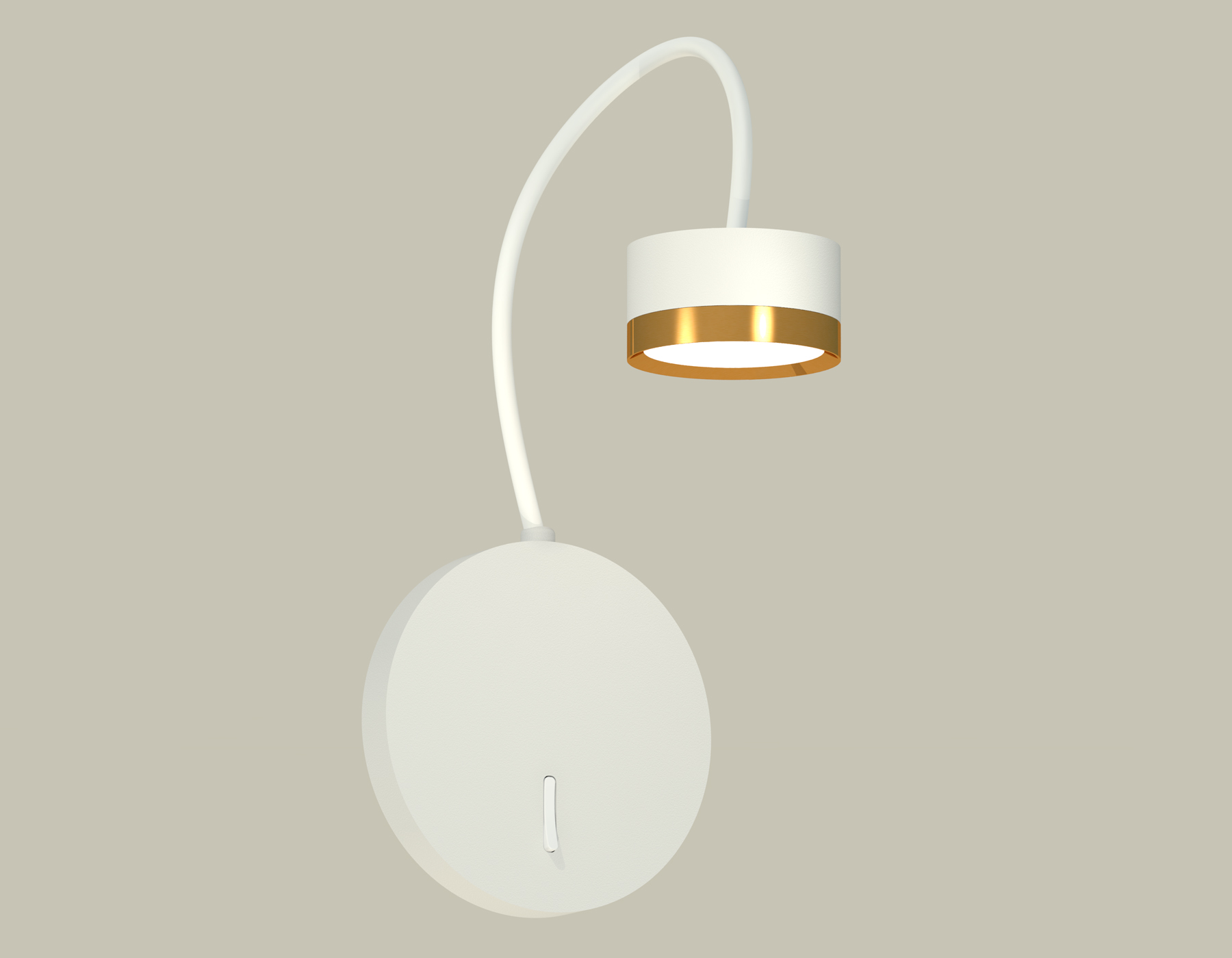 Комплект настенного светильника с выключателем XB9595152 SWH/PYG белый песок/золото желтое полированное GX53 (C9595, N8124)