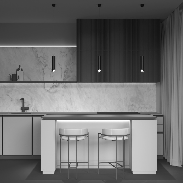 Подвесной светильник Lipari GU10 1x35Вт Maytoni Technical P044PL-01-40GU10-B (p044pl-01-40gu10-b)