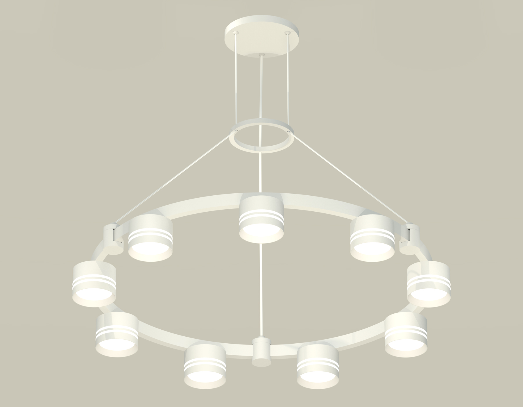 Комплект подвесного светильника с акрилом Techno Ring XR92031903/9 SWH/FR белый песок/белый матовый GX53 (A9203, C9241, N8477)