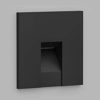 Встраиваемый светодиодный светильник для стен и ступеней Ledron KIT AGILE SQ Black (3756)