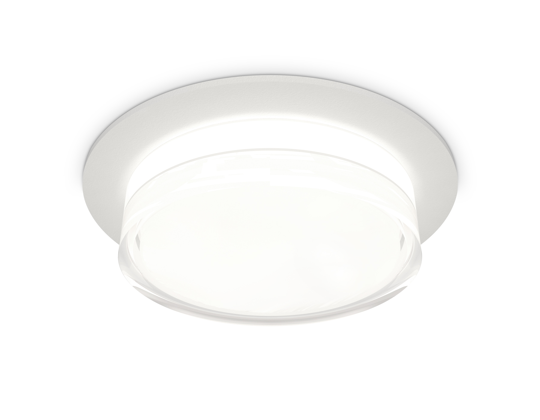 Комплект встраиваемого светильника с акрилом XC8050024 SWH/FR/CL белый песок/белый матовый/прозрачный GX53 (C8050, N8399)