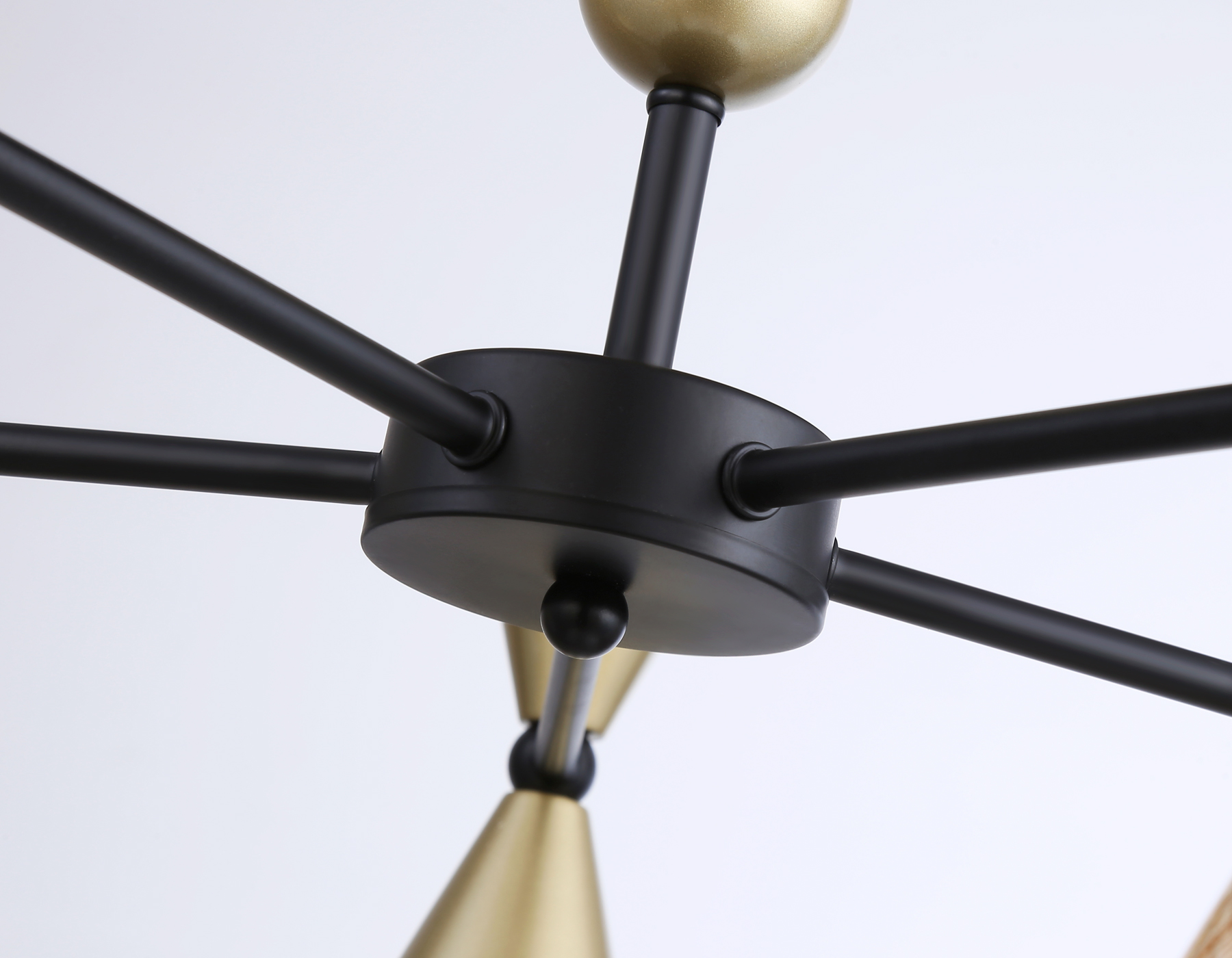 Подвесной светильник TR3171/5 BK/GD черный/золото E27/5 max 60W D580*380