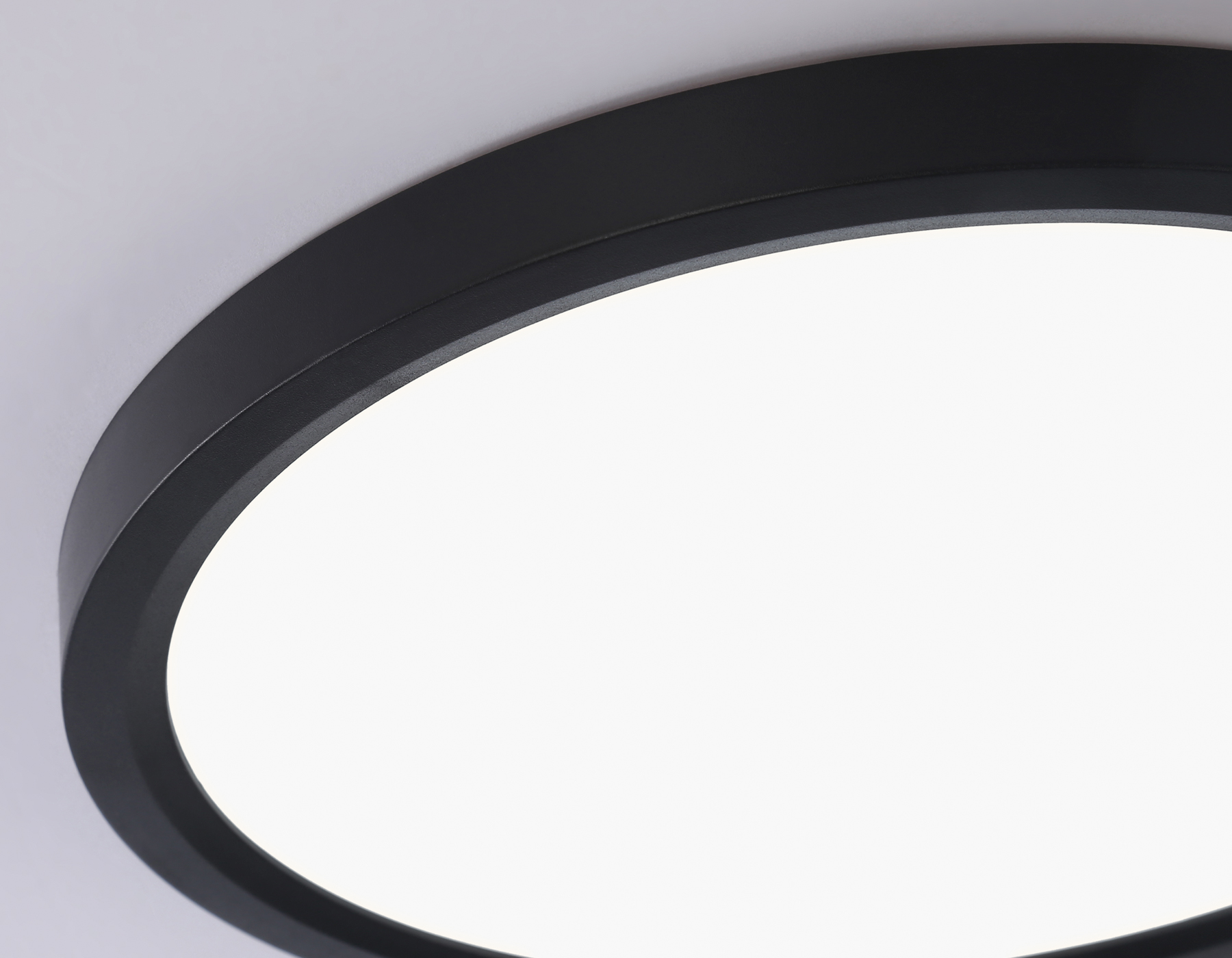 Светильник светодиодный ультратонкий 3000K-6500K с CCT-переключателем FZ1906 BK черный IP54 26W 3000K-6500K CCT-переключатель D370*25 (Без ПДУ)