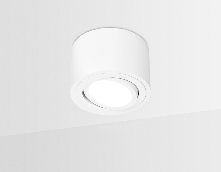 Накладной точечный светильник с врезным отверстием MR16 TN222 WH/S белый/песок GU5.3 D80*50