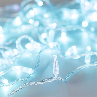 Светодиодная гирлянда ARD-STRING-CLASSIC-10000-CLEAR-100LED-FLASH Azure (230V, 7W) (Ardecoled, IP65) 025784