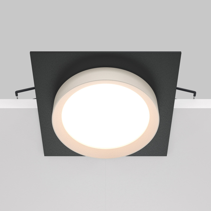 Встраиваемый светильник Hoop GX53 1x15Вт Maytoni Technical DL086-GX53-SQ-BW (dl086-gx53-sq-bw)