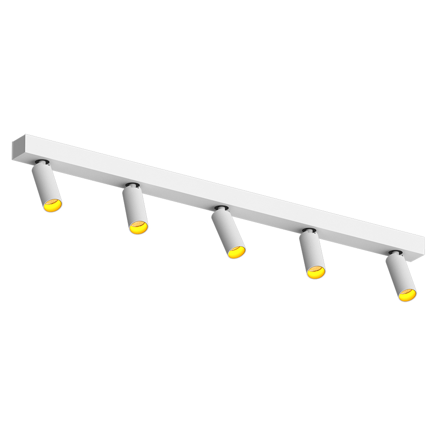 Накладной поворотный светодиодный светильник Ledron SAGITONY E5 S40 White-Gold Dim 4000K (11150)