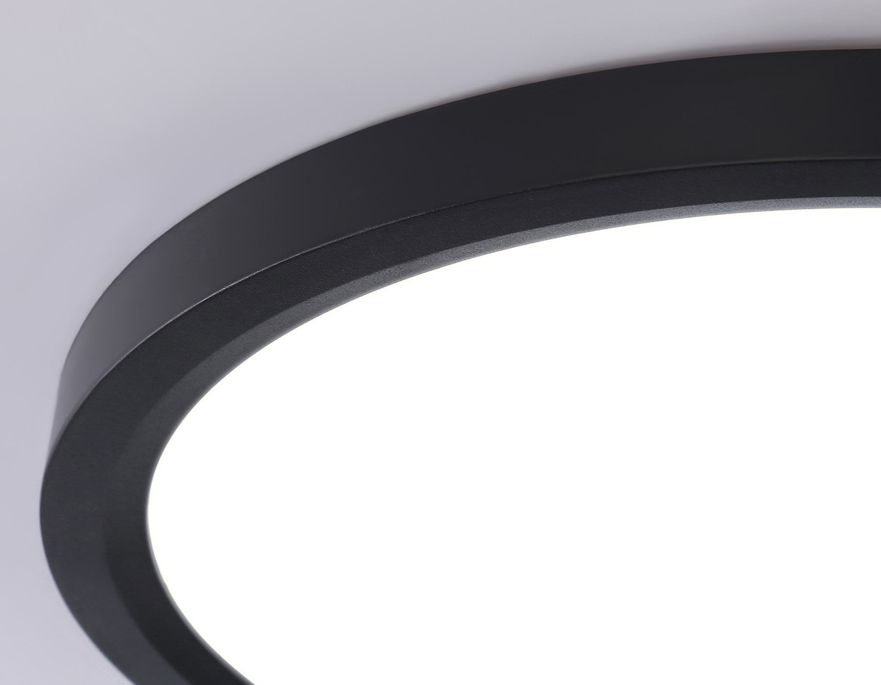 Светильник светодиодный ультратонкий 3000K-6500K с CCT-переключателем FZ1908 BK черный IP54 35W 3000K-6500K CCT-переключатель D450*25 (Без ПДУ)