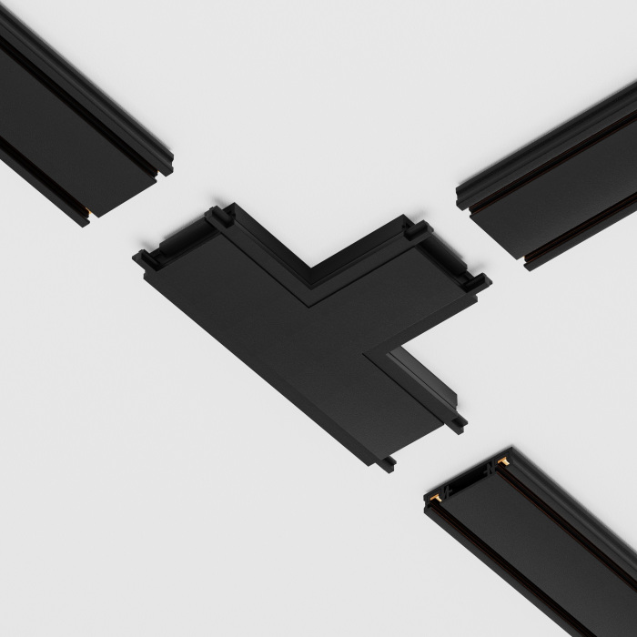 Коннектор питания T-образный Radity черный магнитный Maytoni Technical TRA084CT-11B