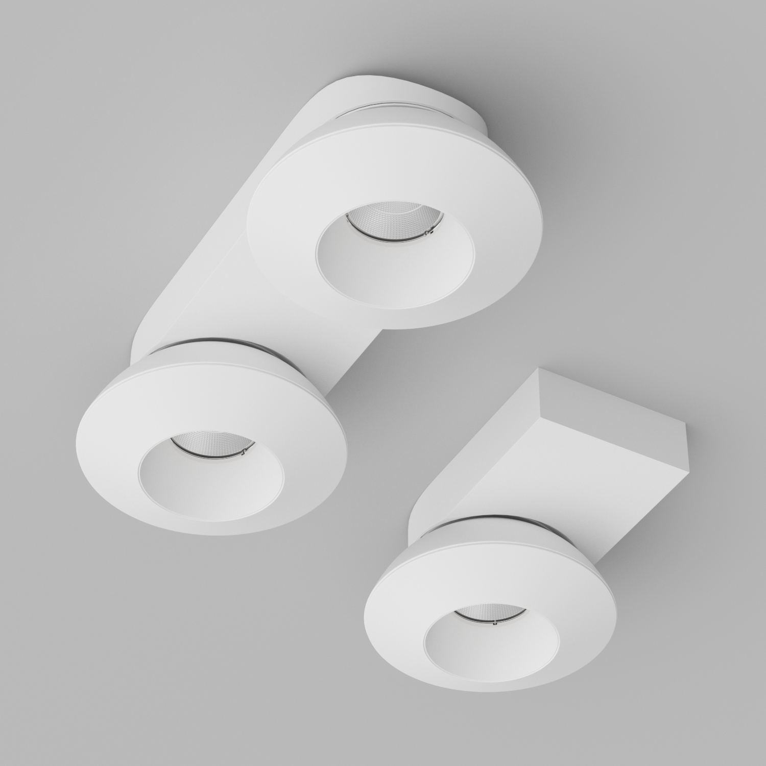 Накладной поворотный светодиодный светильник Ledron KRIS SLIM TRIAC White (9905)