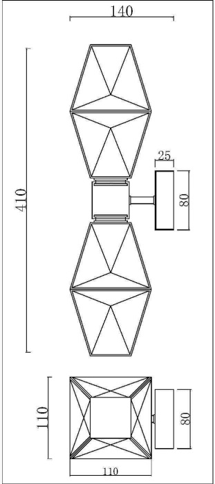 Бра Coctail time MOD325WL-02G (mod325wl-02g)