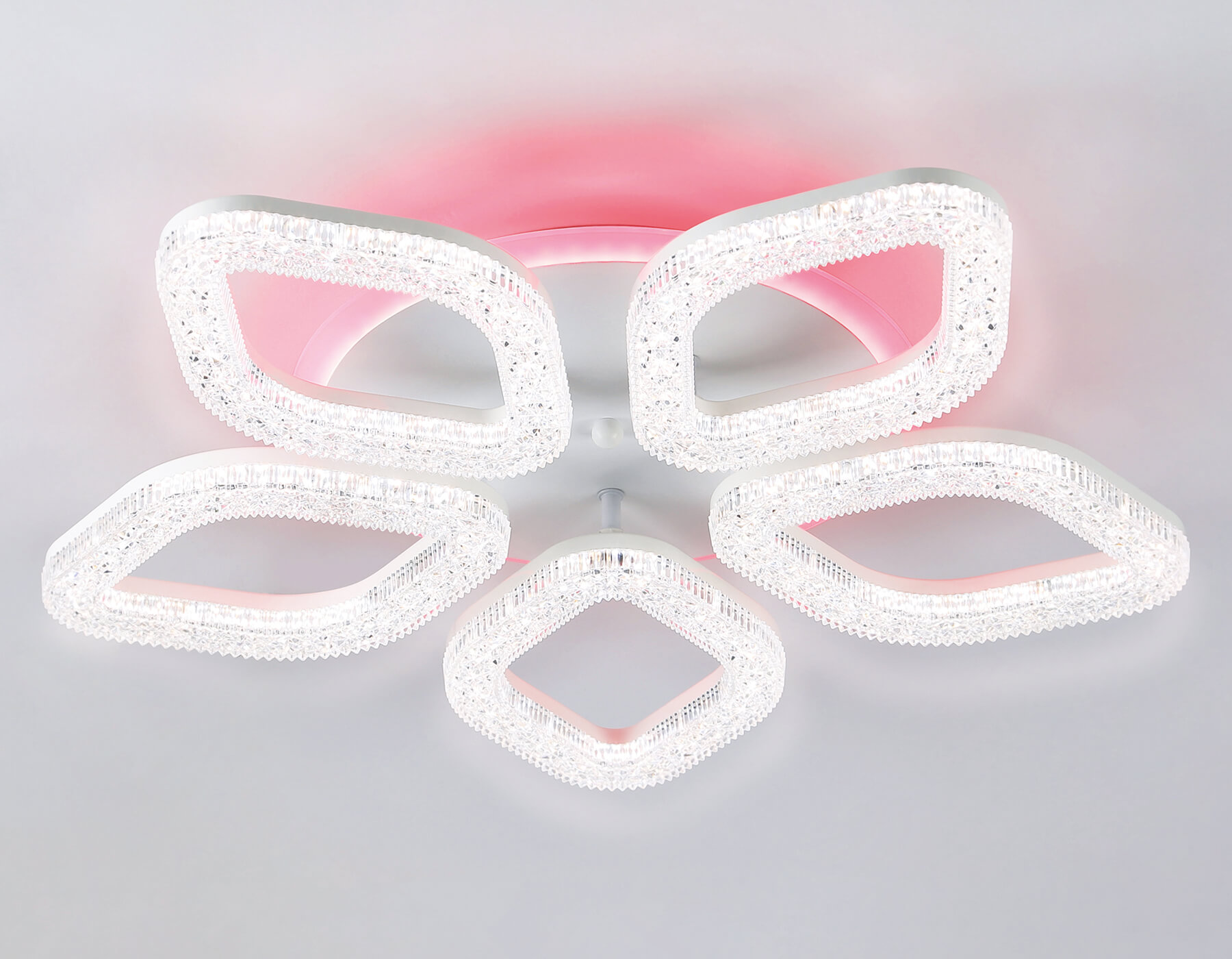 Потолочный светодиодный светильник с RGB подсветкой и пультом FA3925/5 WH белый 100W 3000K/4200K/6400K+RGB D570*80 (ПДУ РАДИО 2.4G)