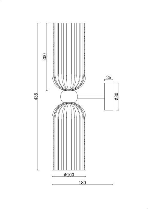 Бра Antic MOD302WL-02GR (mod302wl-02gr)