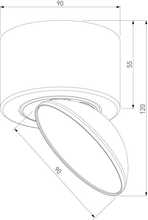 Светильник накладной светодиодный Elektrostandard Smooth 25053LED 10W 4000K белый (a065460)