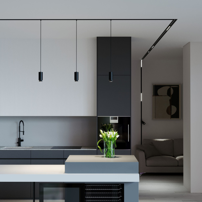 Трековый светильник однофазный Elektrostandard 8502101 Nubis GU10 черный однофазный (electrostandart_a064793)