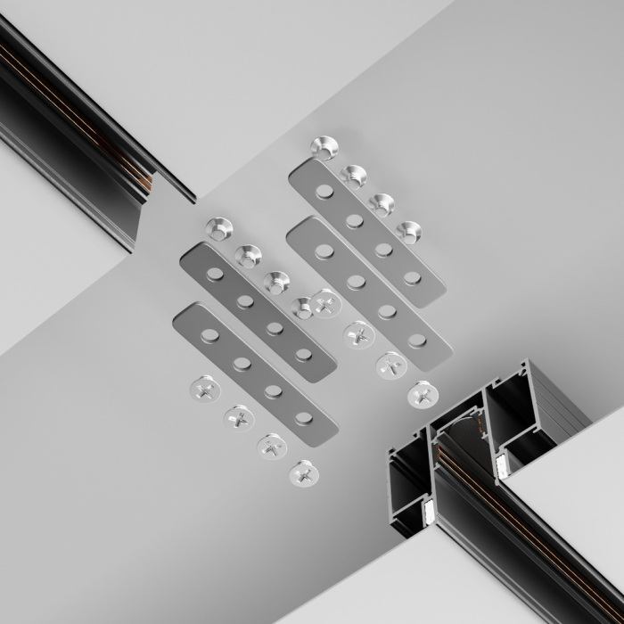 Комплект соединителей прямых для шинопровода натяжного потолка Exility Gravity 2шт магнитный Maytoni Technical TRA034C-SC-42S