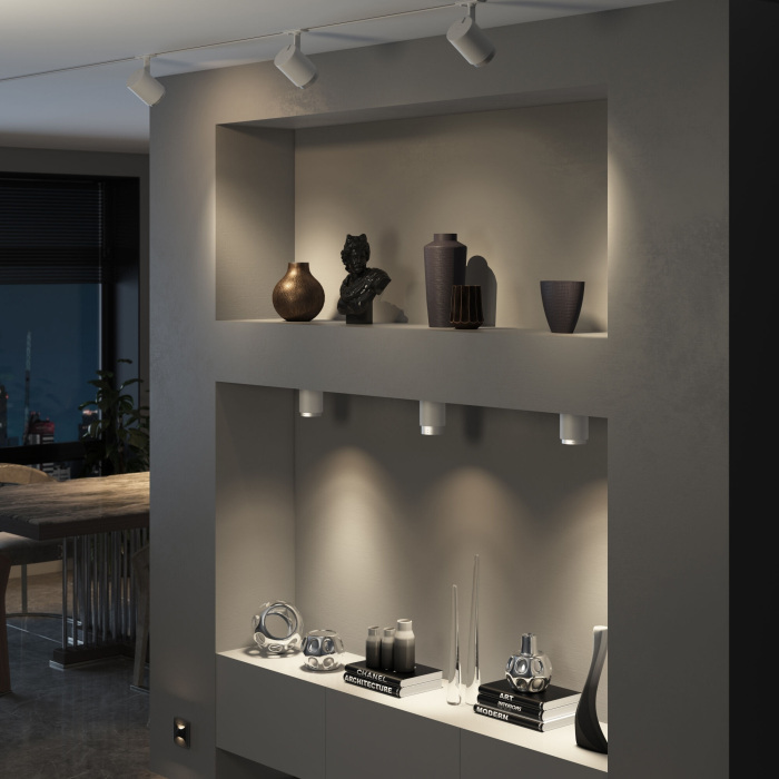 Накладной светильник 10W белыйсеребро Elektrostandard Cors 25032LED (a062387)