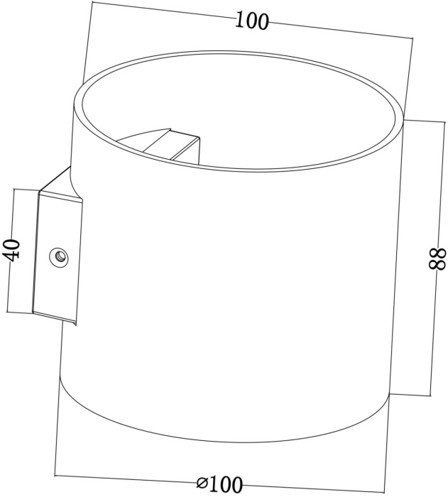 Настенный светильник бра Rond G9х1 50Вт IP 20 Maytoni Technical C066WL-01W (c066wl-01w)
