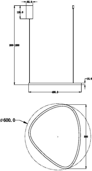 Подвесной светильник Glint MOD072PL-L28BS3K (mod072pl-l28bs3k)