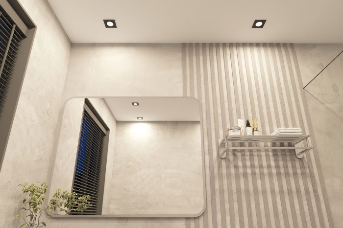 Встраиваемый влагозащищенный светильник PORT DK3102-BK (dk3102-bk)