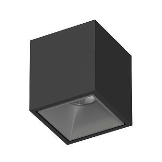 Накладной светодиодный светильник Ledron KUBING Black-Grey 4000K (10772)