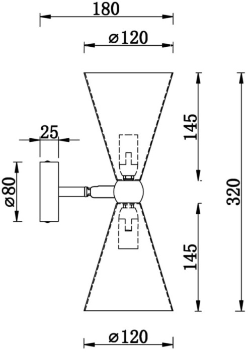 Бра Vesper MOD108WL-02GB (mod108wl_02gb)