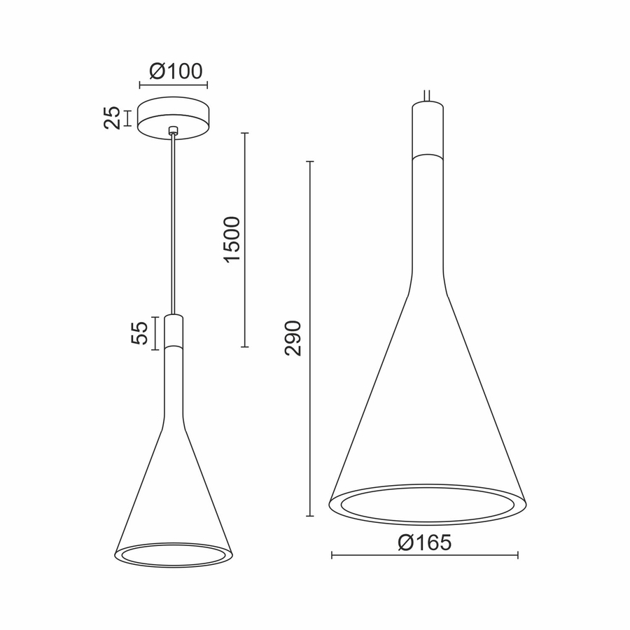 Подвесной светильник Ledron VIVIAN W Wood 55 (10226)