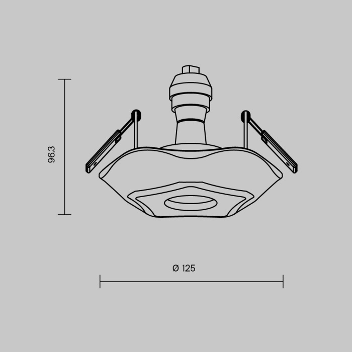 Встраиваемый светильник Gyps DL284-1-01-W (dl284_1_01_w)