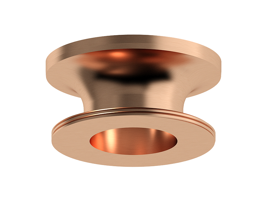 Насадка задняя накладная для корпуса светильника с диаметром отверстия D60mm N6906 PPG золото розовое полированное D60*H25mm Out20mm